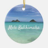 Leef met Aloha Hawaii Ceramic Ornament (Voorkant)