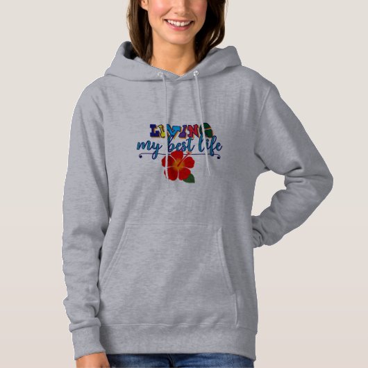 "Leef mijn beste leven" Hoodie (Voorkant)