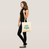 Leef mijn gezegende leven Aqua Blue Tote Bag (Voorkant (model))
