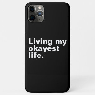 Leef mijn leukste leven. Grappig basic text design iPhone 11 Pro Max Hoesje