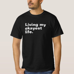 Leef mijn leukste leven. Grappig basic text design T-shirt