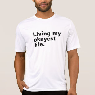 Leef mijn leukste leven. Grappig basic text design T-shirt