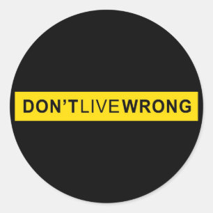 Leef niet verkeerd, Doping Parody Ronde Sticker
