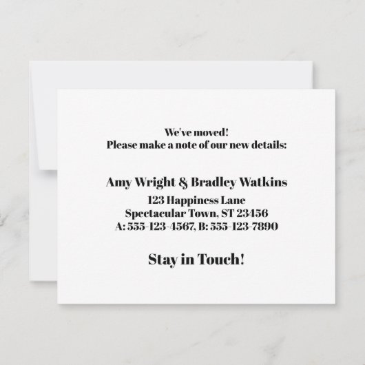 Leef nog steeds uit dozen, beoordeel geen grappige notitiekaartje (Achterkant)