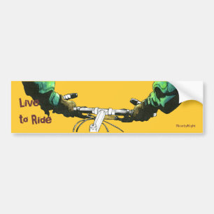 Leef om te rijden (groen) bumpersticker
