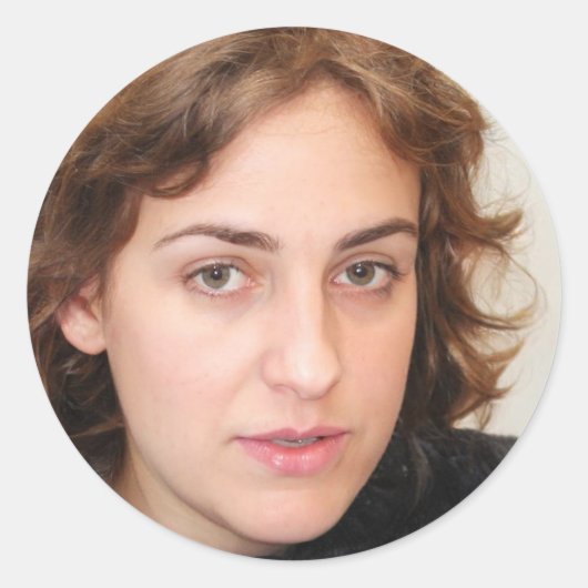 Leef onverdiend ronde sticker (Voorkant)