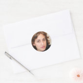 Leef onverdiend ronde sticker (Envelop)