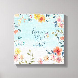 Leef op het moment - de borsten van de Natuur Canvas Afdruk