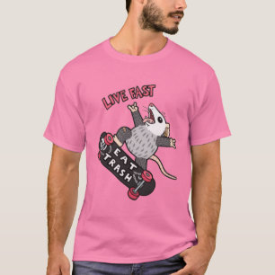 Leef Snel Eet Afval T-shirt