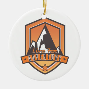 Leef voor Avontuur Keramisch Ornament