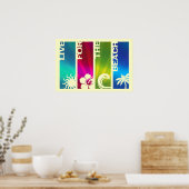 Leef voor de Beach Poster (Keuken)