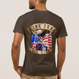 Leef Vrij of Sterf, Motor Patriot, Adelaar, T-shirt