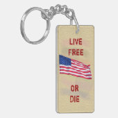 Leef vrij of sterf - Sleutelhanger (Voorkant Links)