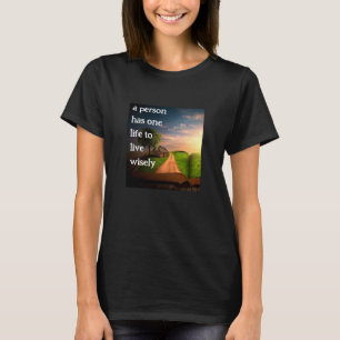 Leef Wijs (v3 donker) T-shirt