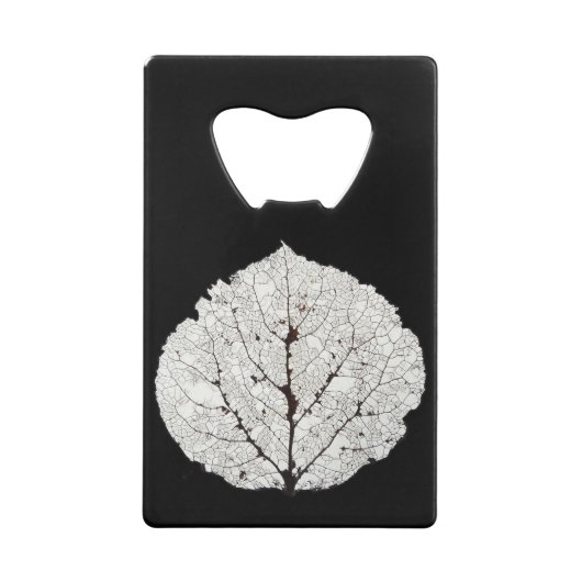 Leefblad van Aspen 1 Kredietkaart Flessenopener (Achterkant)