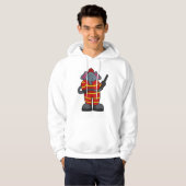 Leefmiddel als brandweerman met slang hoodie (Voorkant volledig)