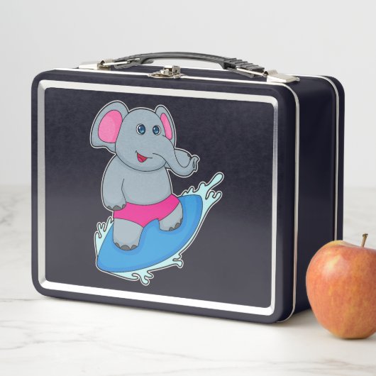 Leefmiddel als Surfer met Surfboard (In situ)