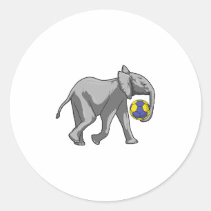 Leefmiddel bij handbalsport ronde sticker