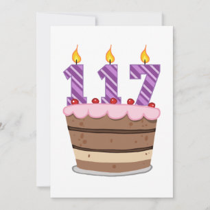 Leeftijd 117: Birthday Cake Kaart