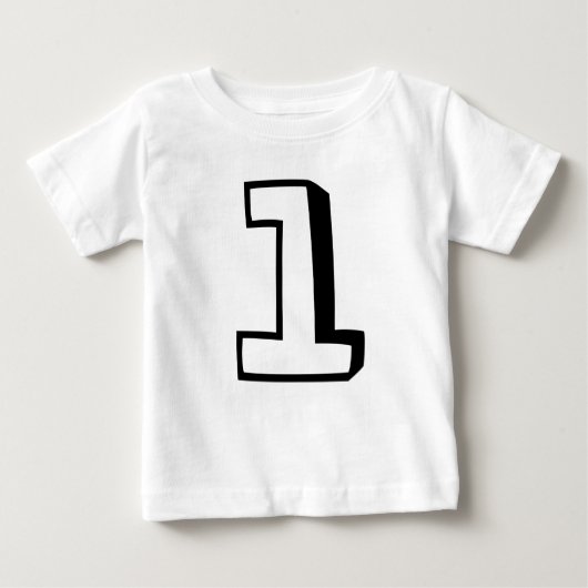 Leeftijd 1 (1) verjaardagshemden voor baby (Voorkant)