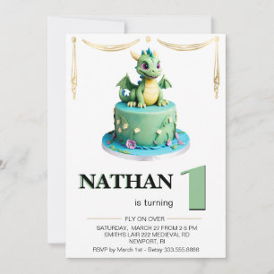 *~* LEEFTIJD 1 Baby Dragon Foto AP88 Verjaardagsfe Kaart