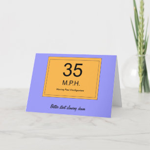 Leeftijd 35 Verjaardag Kaart