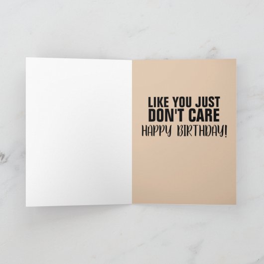 LEEFTIJD 60 FIFTY BIRTHDAY FUNNY Wenskaarten Kaart (Binnen)