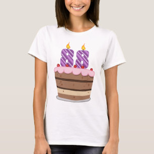 Leeftijd 88 op de Birthday Cake T-shirt