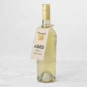 Leeftijd als een goede wijn flessenhanger (Schuin)