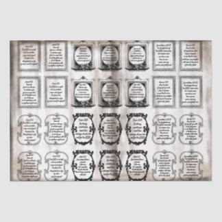 leeftijd: Bijbelversen: Cursieve tekst Tissuepapier