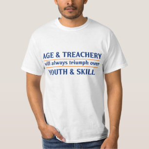 Leeftijd en Treachery zullen altijd over jeugd tri T-shirt