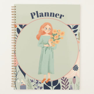 leeftijd Groene Esthetische Bloemstuk Planner