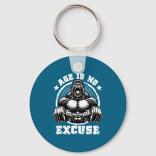 Leeftijd Is Geen Excuse Gorilla Gewichtheffen Spor Sleutelhanger