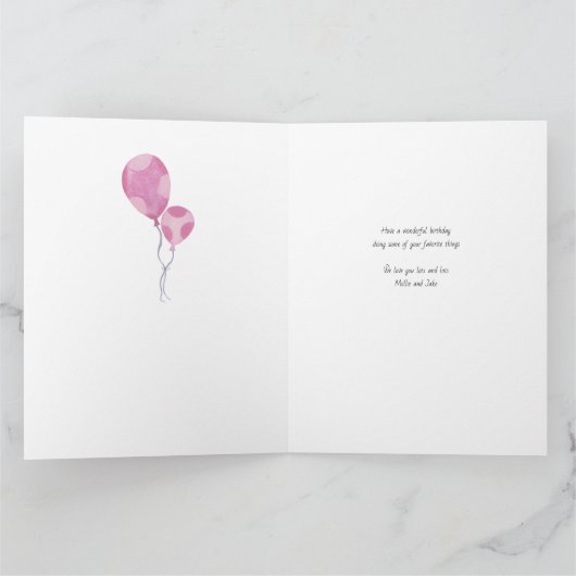 Leeftijd is irrelevant Cute Funny Elephant Birthda Kaart (Binnen)