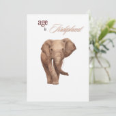 Leeftijd is irrelevant feestdagenkaart (Staand voorkant)