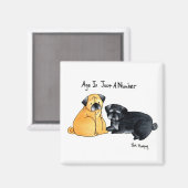 Leeftijd is slechts een getal magneet (Voorkant / Achterkant)