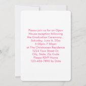 Leeftijd Progressie Foto roze Moderne Afstuderen Kaart (Achterkant)