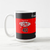 Leeftijd tot perfectie op elke leeftijd koffiemok (Links)