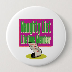 Leeftijd van de Naughty List Ronde Button 4,0 Cm