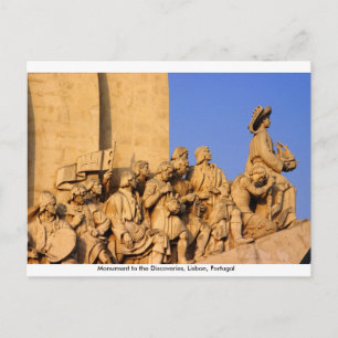 Leeftijd van het ontdekkingsmonument, Lissabon, Po Briefkaart