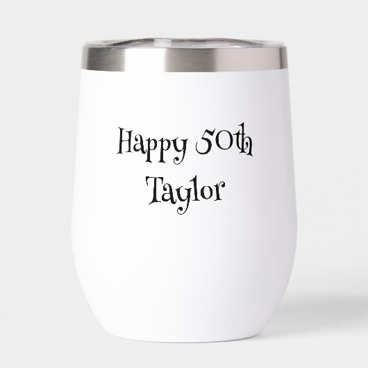 Leeftijd wordt beter met wijn verjaardag gepersona (Achterkant)