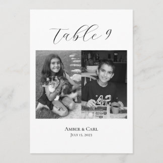 Leeftijdfoto's Huwelijk Tafelkaartnummers Programma