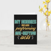 Leeftijdsgetrouwe handelingen Grappige oude pensio Kaart (Gele Bloem)