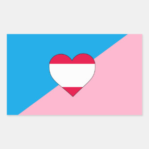 Leeftijdsrol Trots Vlag Rechthoekige Sticker