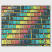 Leeftijdsweergave bibliotheek cadeaupapier (Vlak)