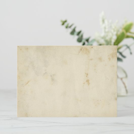 Leeg Antiek Verouderd papier Aangepaste uitnodigin Kaart (Staand voorkant)