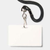 LEEG BADGE (Voorzijde met lanyard)
