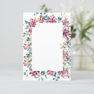Leeg budget Helder bloemen bruiloft Kaart