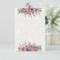 Leeg budget Paarse wilde bloemen bruiloft