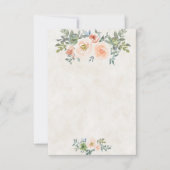 Leeg budget Roze en groen bloemend huwelijks- Kaart (Voorkant)